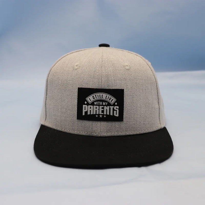 Fashion Boy kis méretű magáncímkék Patch Hip Hop Custom Hats Gyerekek Egyéni logó Snapback kalap sapkák gyerekeknek
