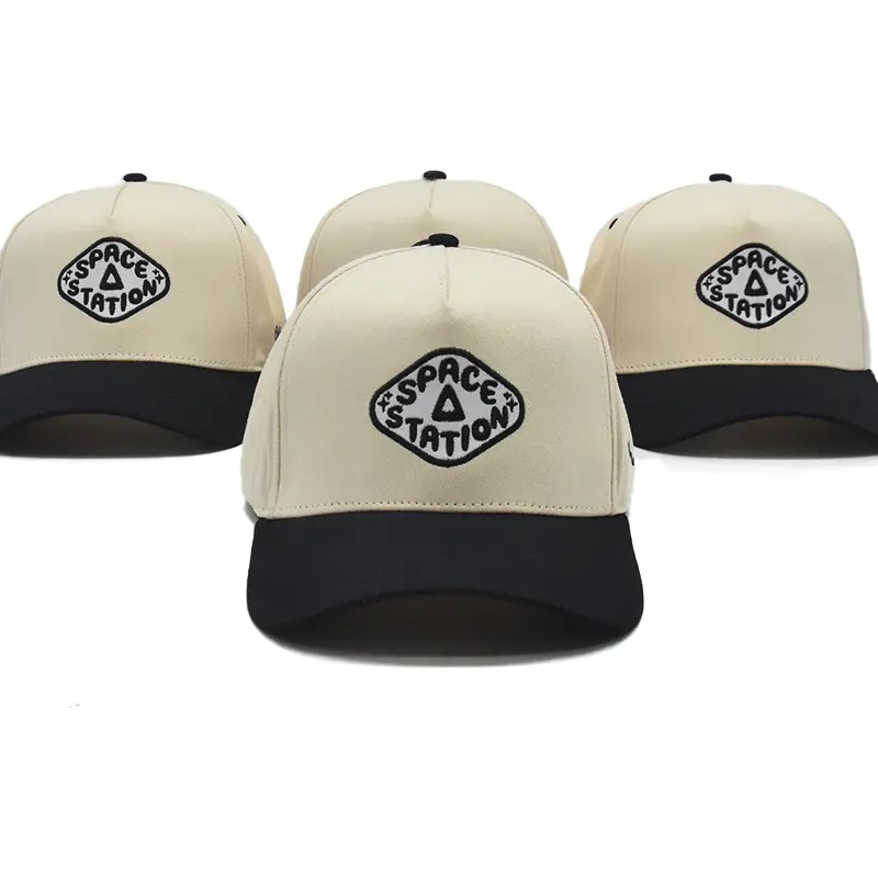 Testreszabottnagykereskedelem 5/6 panel strukturált baseball sapka kalap egyedi hímzés logó baseball sapka
