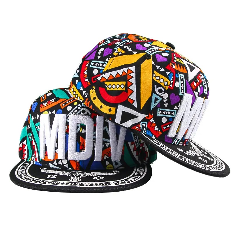 Szuperbear, kiváló minőségű strukturált szülő-gyermek kalap 3D hímzés lapos karimás hip-hop kalap egyedi logó Snapback sport sapka sapka