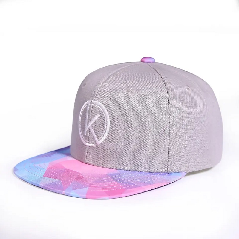 Új 6. stílusú panel Hip-Hop Snap hátsó sapka Virágos lapos, karcsúnyomtatási snapback kalap állítható