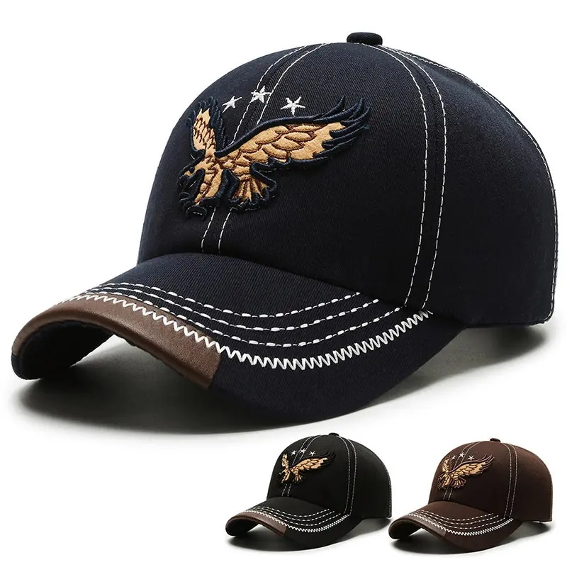Népszerű hímzett sport sapkák Snapback baseball sapkák kép pamut kalapoknők és férfiak számára